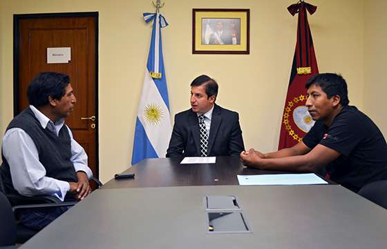 El ministro de Seguridad se reunió legislador del departamento La Poma