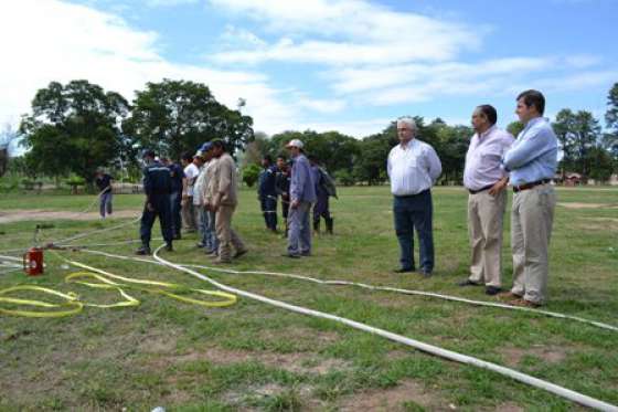 Bomberos Voluntarios del departamento San Martín se capacitan en el manejo del fuego
