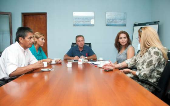 Fortuny recibió a miembros de la seccional Salta de la Sociedad de Locutores