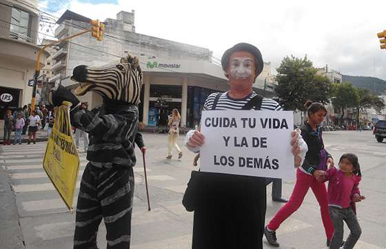 La Secretaría de Seguridad Vial realizó actividades de concientización por el Día Mundial del Peatón