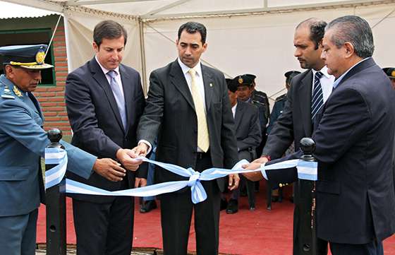 Sylvester encabezó el acto por el aniversario de la Granja Penal Nº 7