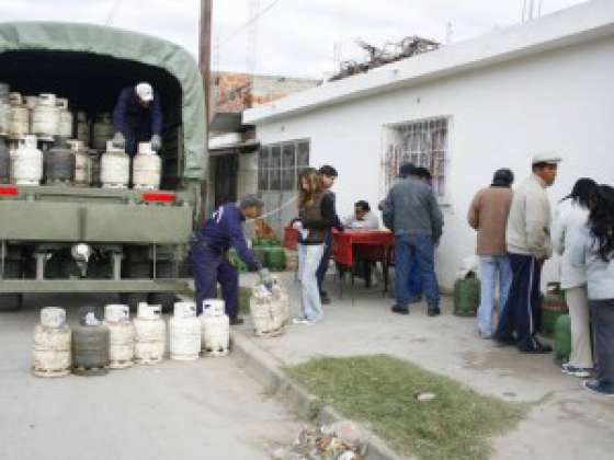 Cronograma de distribución de las garrafas sociales