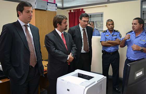 Sylvester se interiorizó en Mendoza sobre el funcionamiento de las cámaras de seguridad