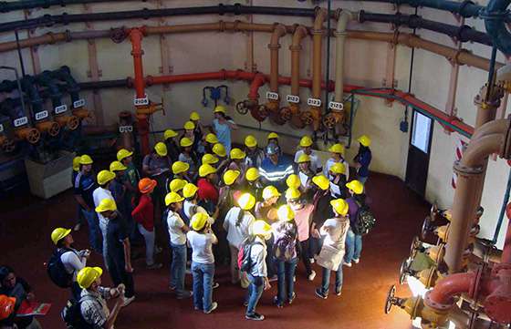 Estudiantes de la UNSa conocieron el funcionamiento de la planta depuradora sur