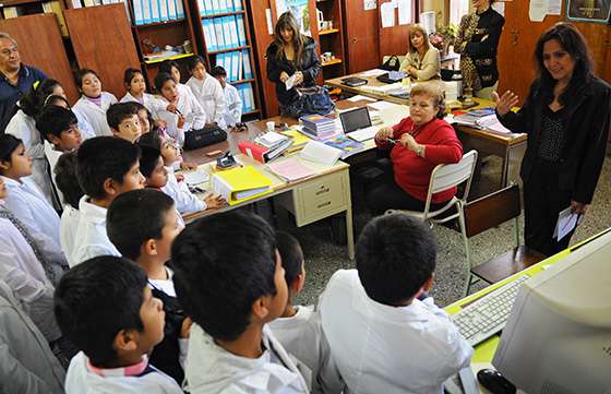 Chicos de una escuela de La Viña visitaron Casa de Gobierno