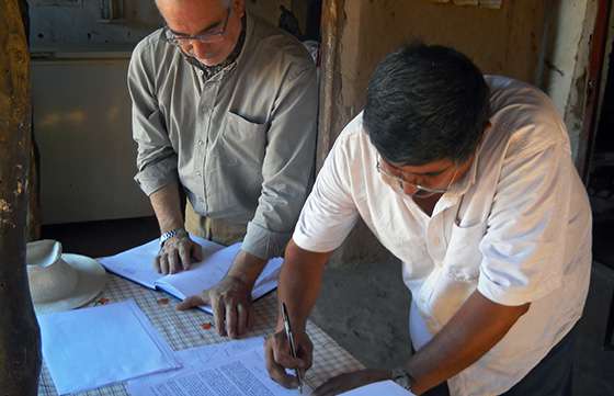 Certificaron firmas en los lotes 55 y 14 en el marco del  proceso de regularización dominial