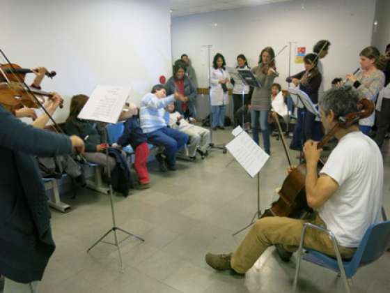 Brindaron un concierto para niños en el Hospital Materno Infantil