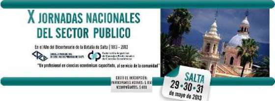 Se realizarán en Salta las X Jornadas Nacionales del Sector Público