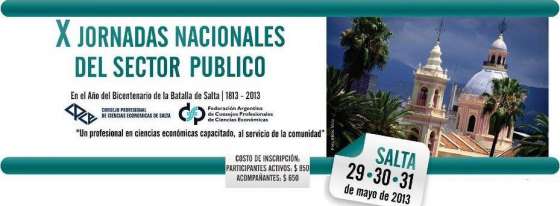 Salta será sede de X Jornadas Nacionales del Sector Público