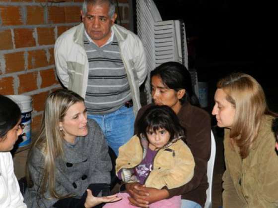 La ministra Pace fue recibida por los padres de Judith Palma