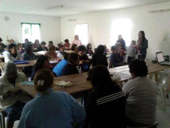 Taller sobre violencia doméstica en el barrio Norte Grande