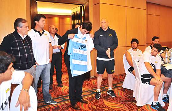 Urtubey compartió una cena con Los Pumas