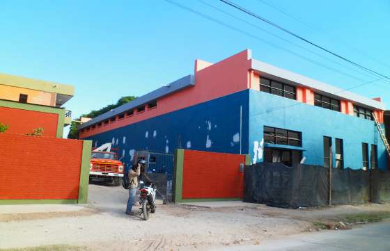 Última etapa de la refacción de la escuela Aguado de Tartagal