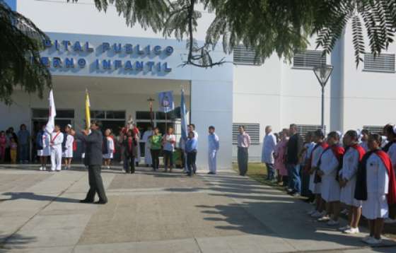 Inauguraron Pantalla Multimedia en el Materno Infantil