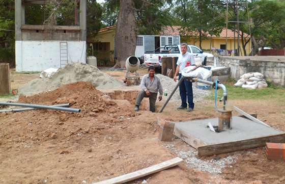Avanza la construcción del nuevo pozo de bombeo en General Ballivián