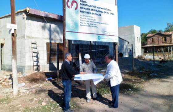 La obra de la nueva Escuela Primaria de Urundel tiene un avance de un 77%