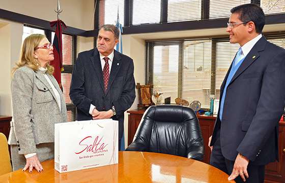 Los ministros de Gobierno y Turismo recibieron a la embajadora de Israel en Argentina