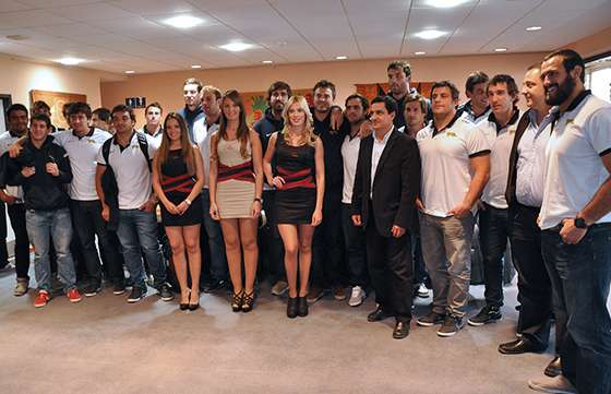 Llegaron Los Pumas a Salta para enfrentarse esta noche al equipo South Wales Barbarians