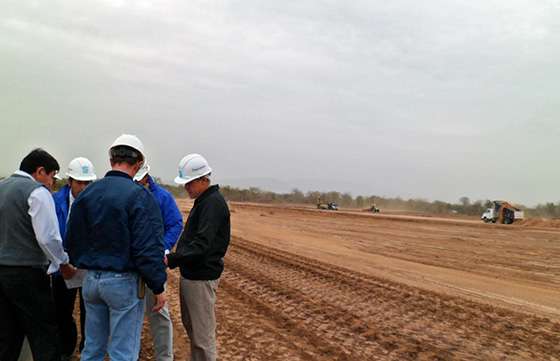 Supervisaron avances de obra  de la nueva planta depuradora de Tartagal