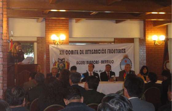 Positivas conclusiones del comité de  Integración Fronteriza  Aguas Blancas - Bermejo