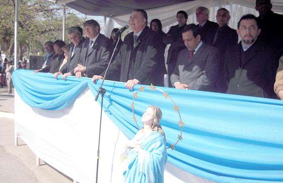 Hipólito Yrigoyen honró a su santa patrona la Virgen de la Asunción