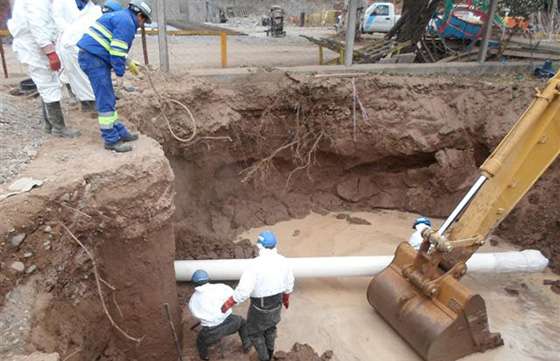 Aguas del Norte ejecutó importante obra de saneamiento en El Galpón