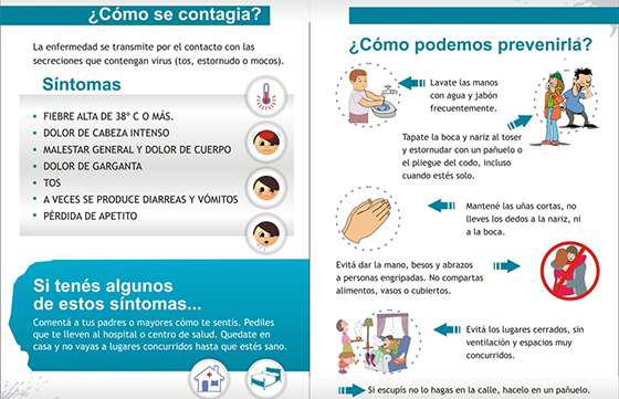 Salud Pública recomienda reforzar las medidas preventivas contra la gripe durante El Milagro