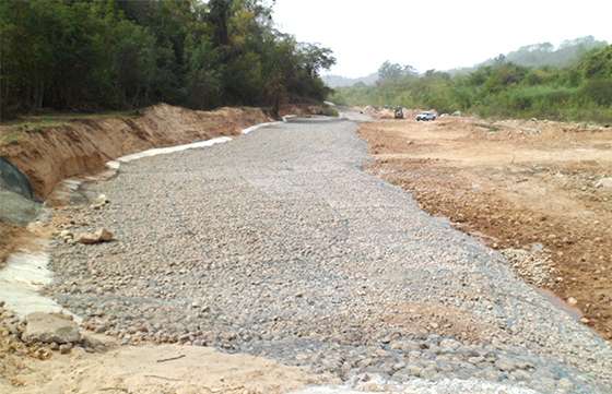Finalizó  la construcción de las defensas del acueducto del río Tartagal