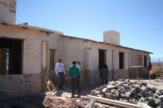 La familia de Luciano Martínez está próxima a tener su vivienda en Payogasta