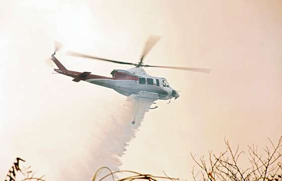 Defensa Civil trabaja en las serranías de La Caldera para sofocar incendio