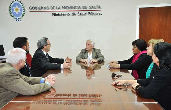 El ministro Heredia se reunió con autoridades de entidades farmacéuticas nacionales e internacionales
