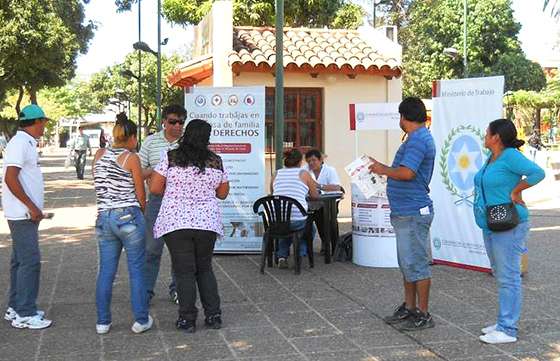 En Tartagal asesoraron más de 500 empleados de casas particulares en operativo del Ministerio de Trabajo