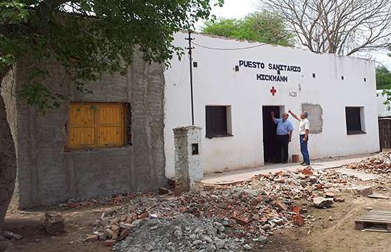 Avanzan las obras de ampliación y refacción del Centro de Salud de Hickman en Embarcación