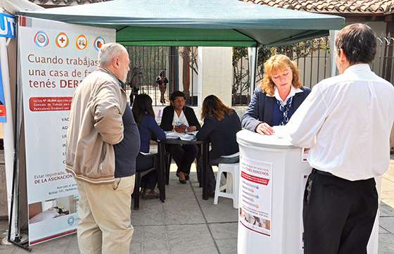 Se trasladó a Orán el operativo para empleados de casas particulares
