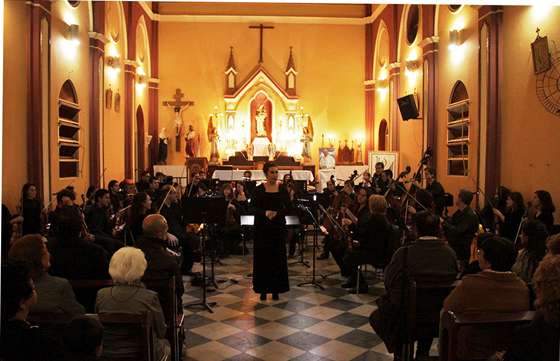 La Orquesta Sinfónica llevó su música a Güemes