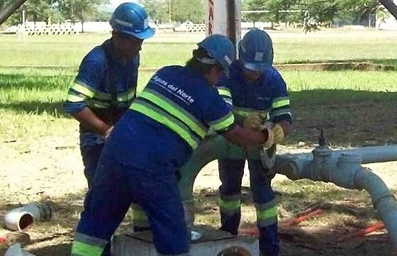 Aguas del Norte realizó trabajos de optimización del pozo que abastece familias aborígenes en Rivadavia