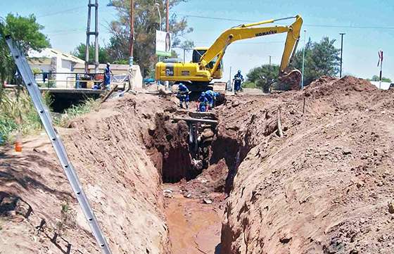 Mejoran la red cloacal en Rosario de la Frontera