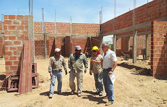 Se supervisó la obra del nuevo colegio secundario en Misión Santa María