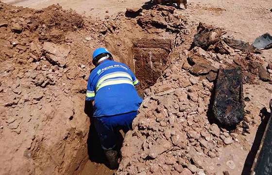 La Provincia ejecutó obra de renovación de cañerías en el sistema cloacal de Tartagal
