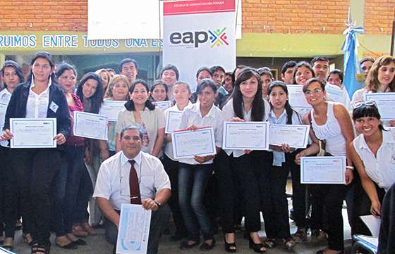 La EAP entregó certificados de capacitación en Joaquín V. González