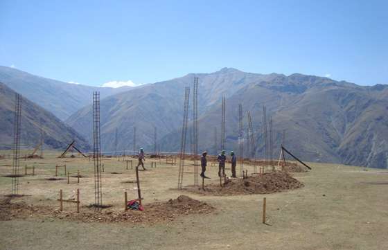 En Iruya se construye un nuevo edificio para la Escuela Albergue Nº 4446