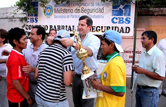 Sylvester participó del cierre de las olimpiadas de Integración Deportiva en Orán