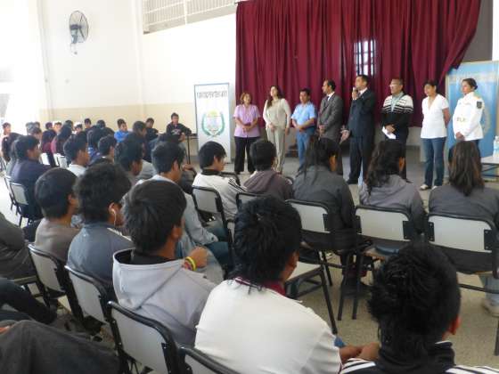 Jornada de prevención de SIDA y drogas para estudiantes de Campo Quijano