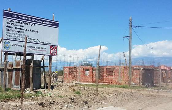 El IPV construye duplex en barrio Los Tarcos