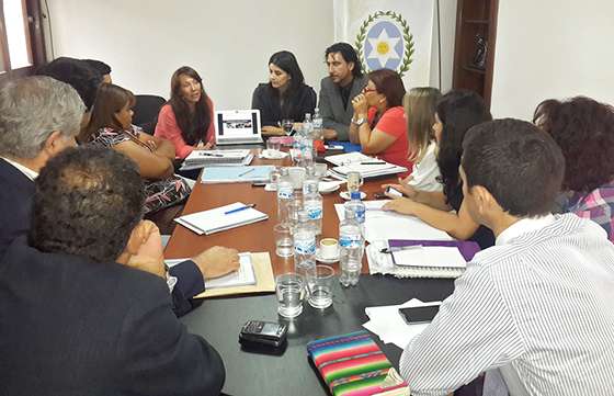 Reunión de gabinete del Ministerio de Derechos Humanos