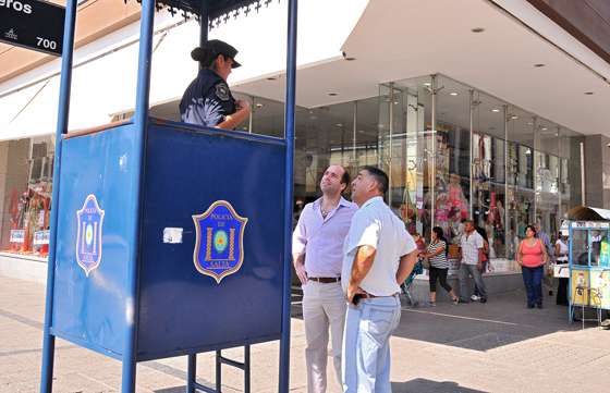 El ministro de Seguridad recorrió el micro y macrocentro capitalino