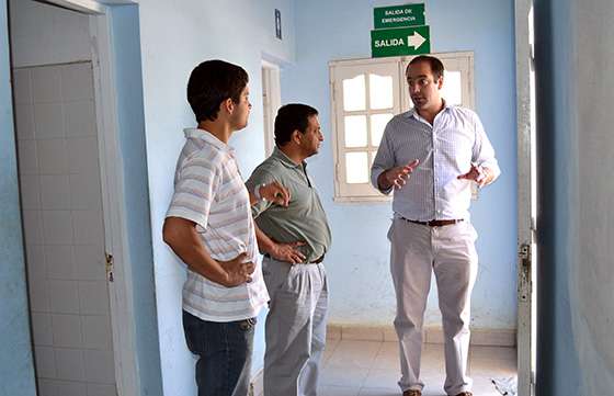 El ministro de Seguridad verificó el avance de obra  en el edificio del Sistema de Emergencia 911 de Orán
