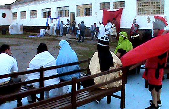 Pesebre viviente en la cárcel de Villa Las Rosas