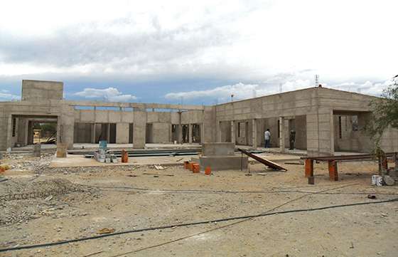 La construcción de un nuevo edificio escolar en Rivadavia tiene un avance superior al 70%