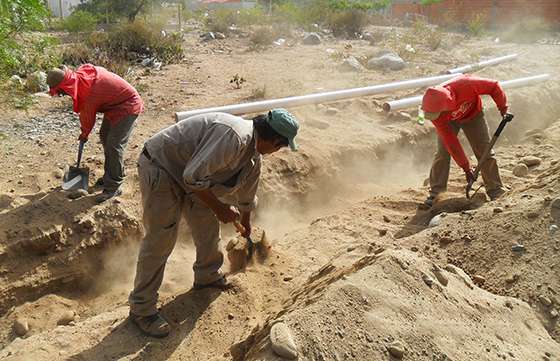 La Provincia construye una nueva red de cloacas en Cafayate